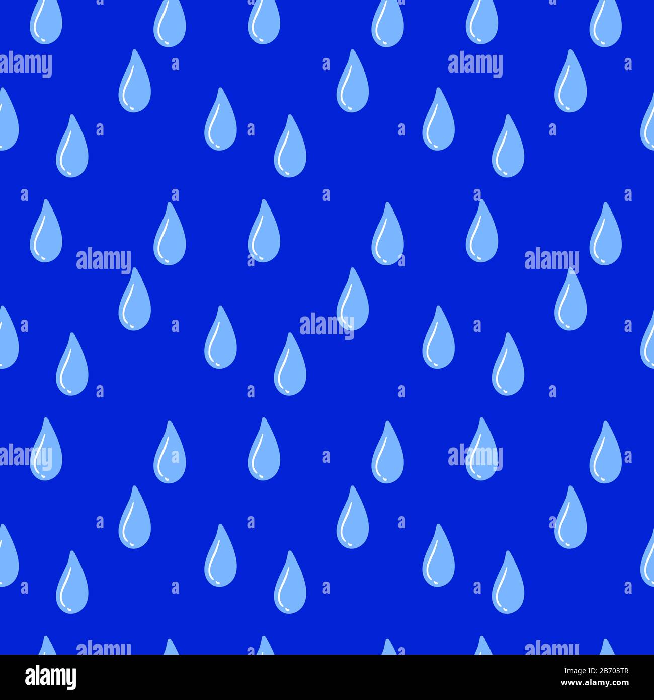 Wassertropfenmuster, Abbildung, Vektor auf weißem Hintergrund. Stock Vektor