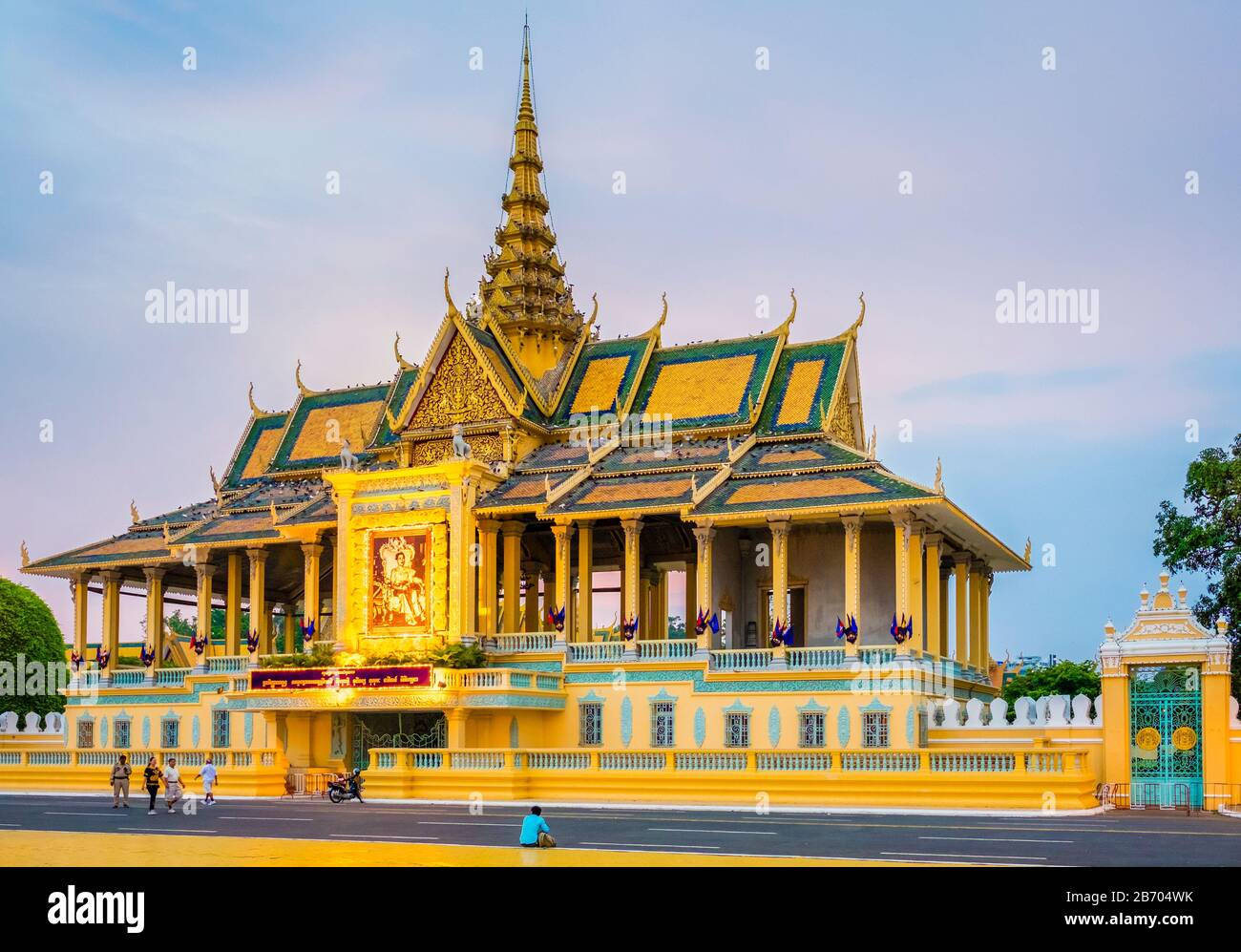 Mondschein Pavillon (Preah Thineang Chan Chhaya) des königlichen Palastes, Phnom Penh, Kambodscha Stockfoto
