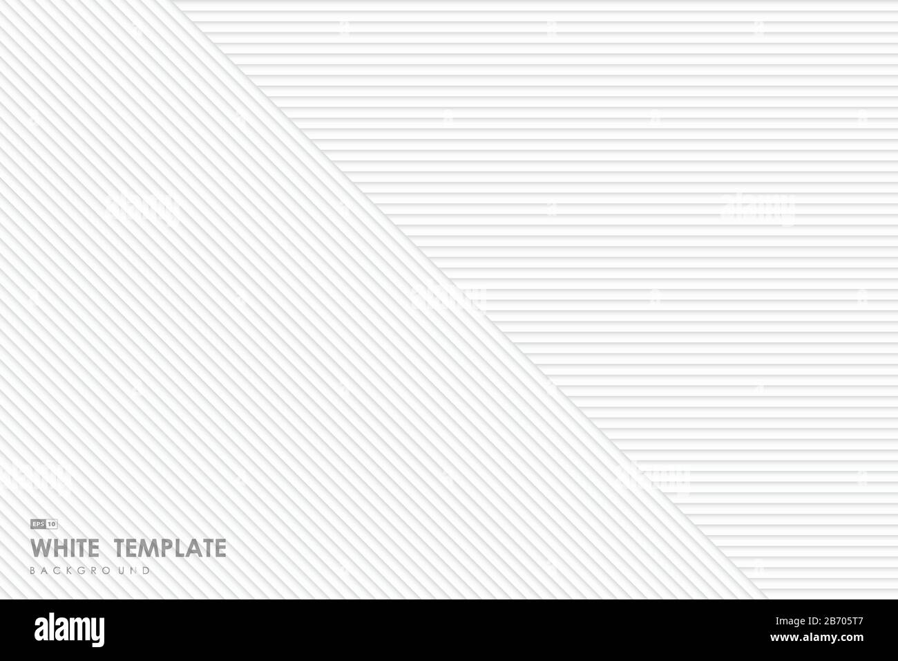 Abstrakter Verlauf weißer Linienmuster Vorlagenhintergrund. Verwendung für Werbung, Poster, Grafiken, Vorlagendesign, Präsentation. Illustrationsvektor eps10 Stock Vektor