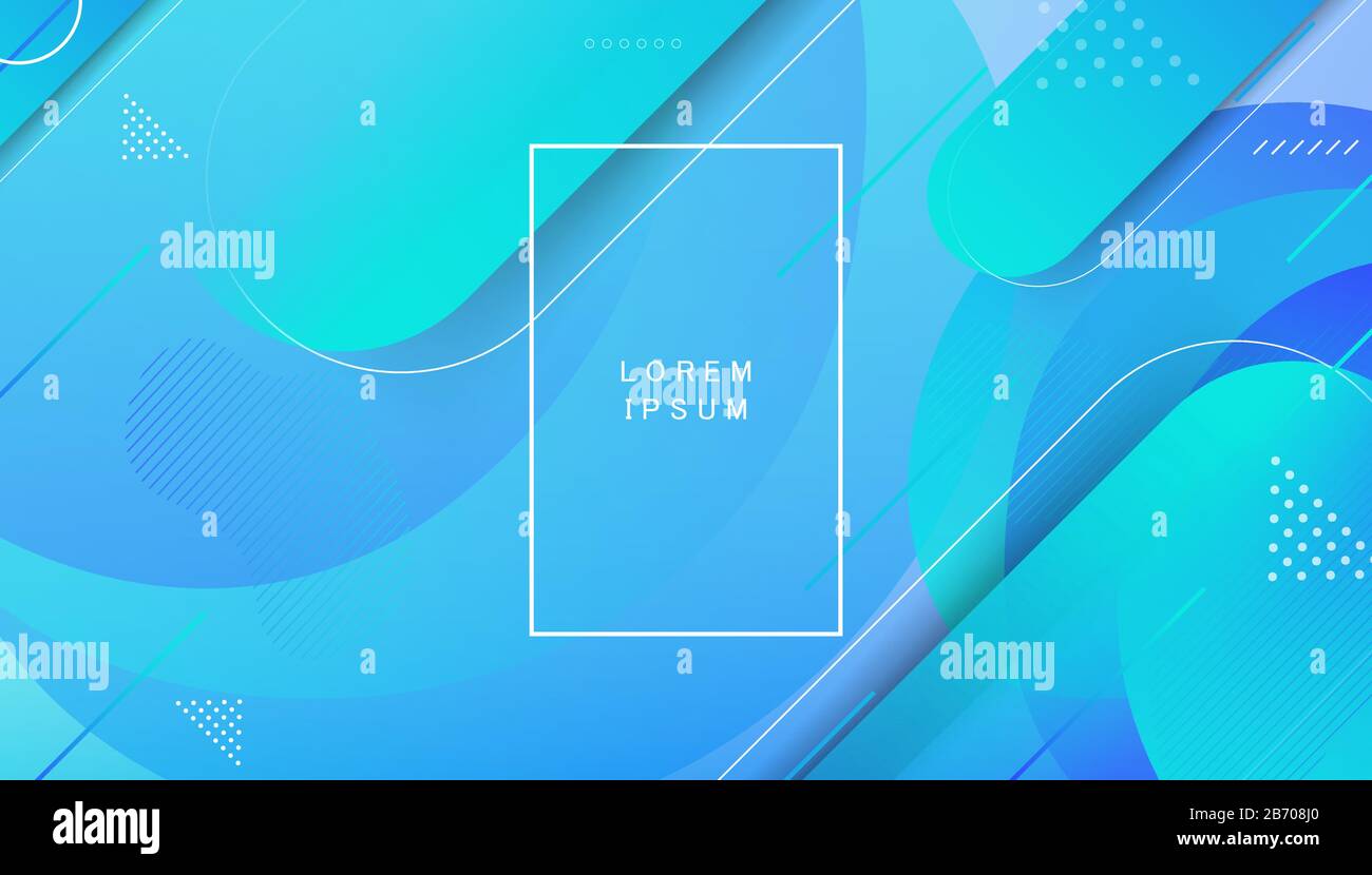 Bunte Landing-Page abstrakte geometrische Form und dynamischer Hintergrund auf Verlaufsfarbe. Stock Vektor