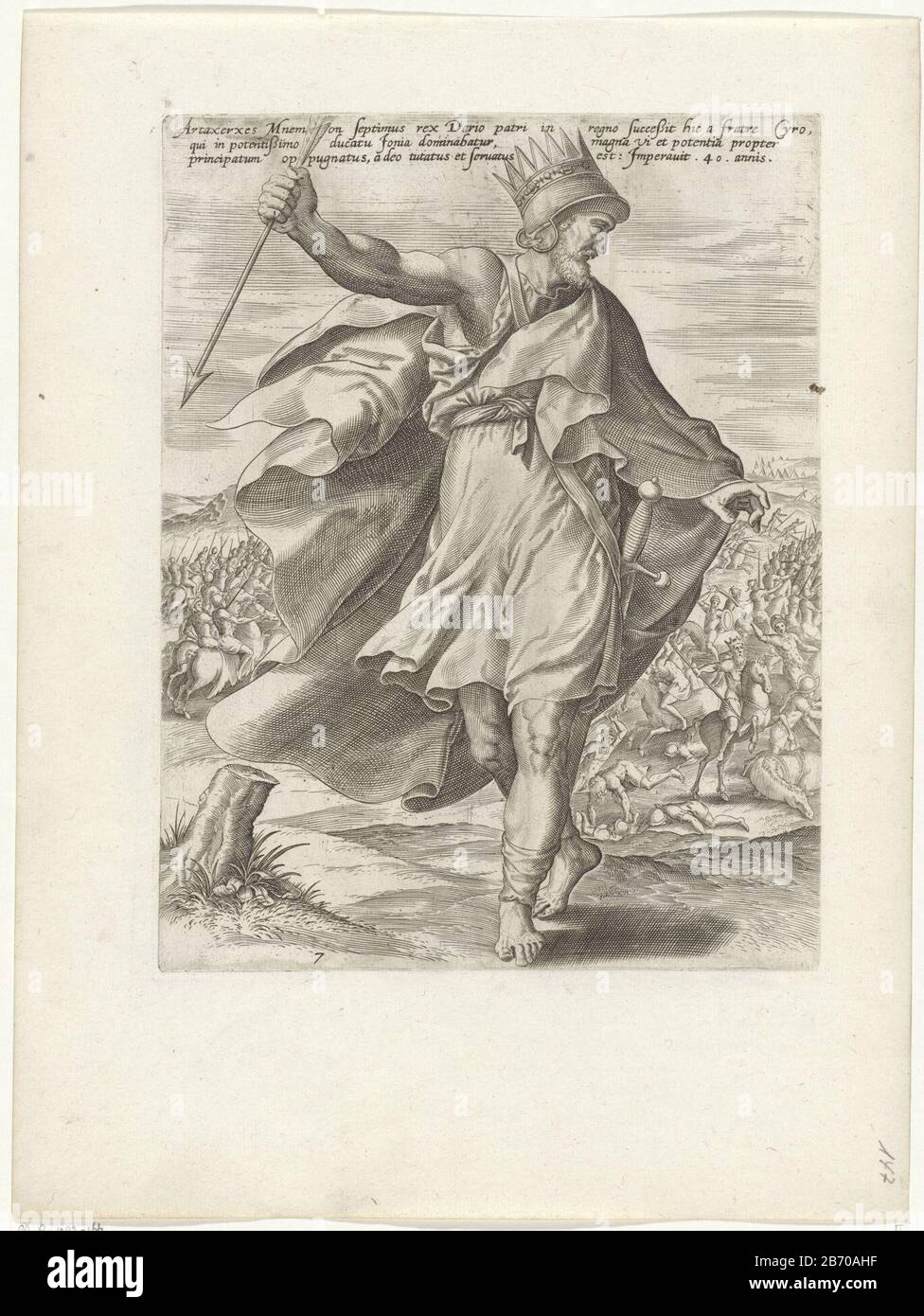 Koning Artaxerxes II Perzische Koningen (serietitel) Thesaurus sacrarum