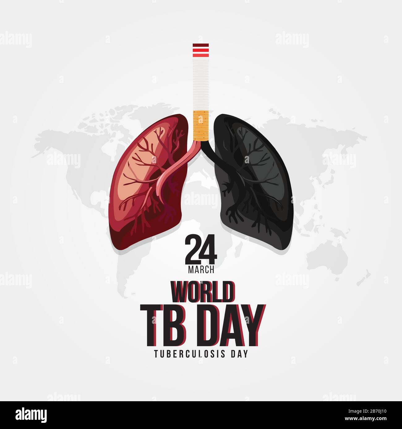 World Tuberkulose Day (TB Day) Banner Hintergründe Stock Vektor