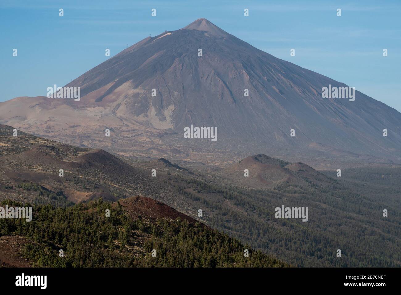 Der Berg Pico del Teide, Teneras Stockfoto