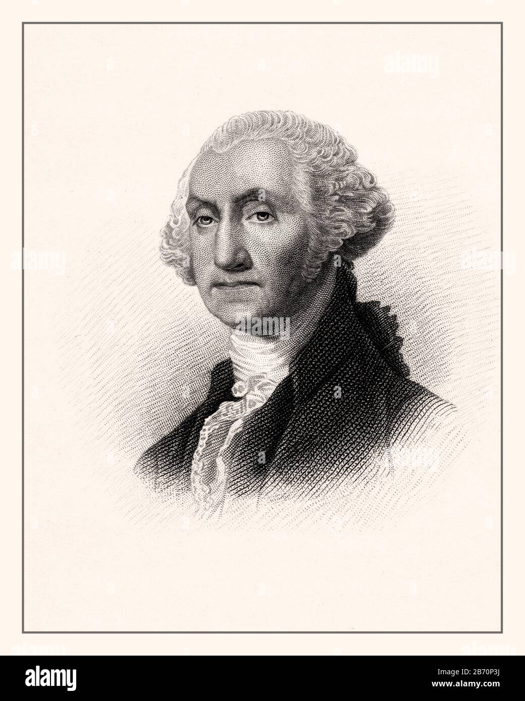 General George Washington Gravurdruck. Gravur Aus dem Jahr 1884mit Dem Ersten amerikanischen Präsidenten George Washington. Washington Lebte Von 1732 Bis Zum Jahr 1799. Geschichtrevolution Der Vereinigten Staaten, Stockfoto