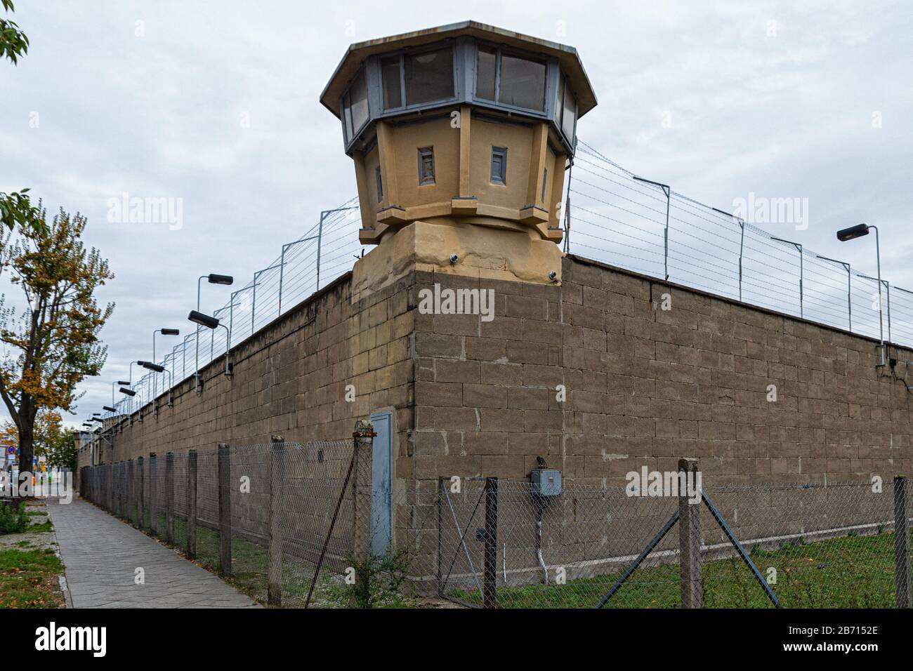Die Gedenkstätte Berlin-Hohenschönhausen in Berlin, ein ehemaliges Stasi-Gefängnis Stockfoto