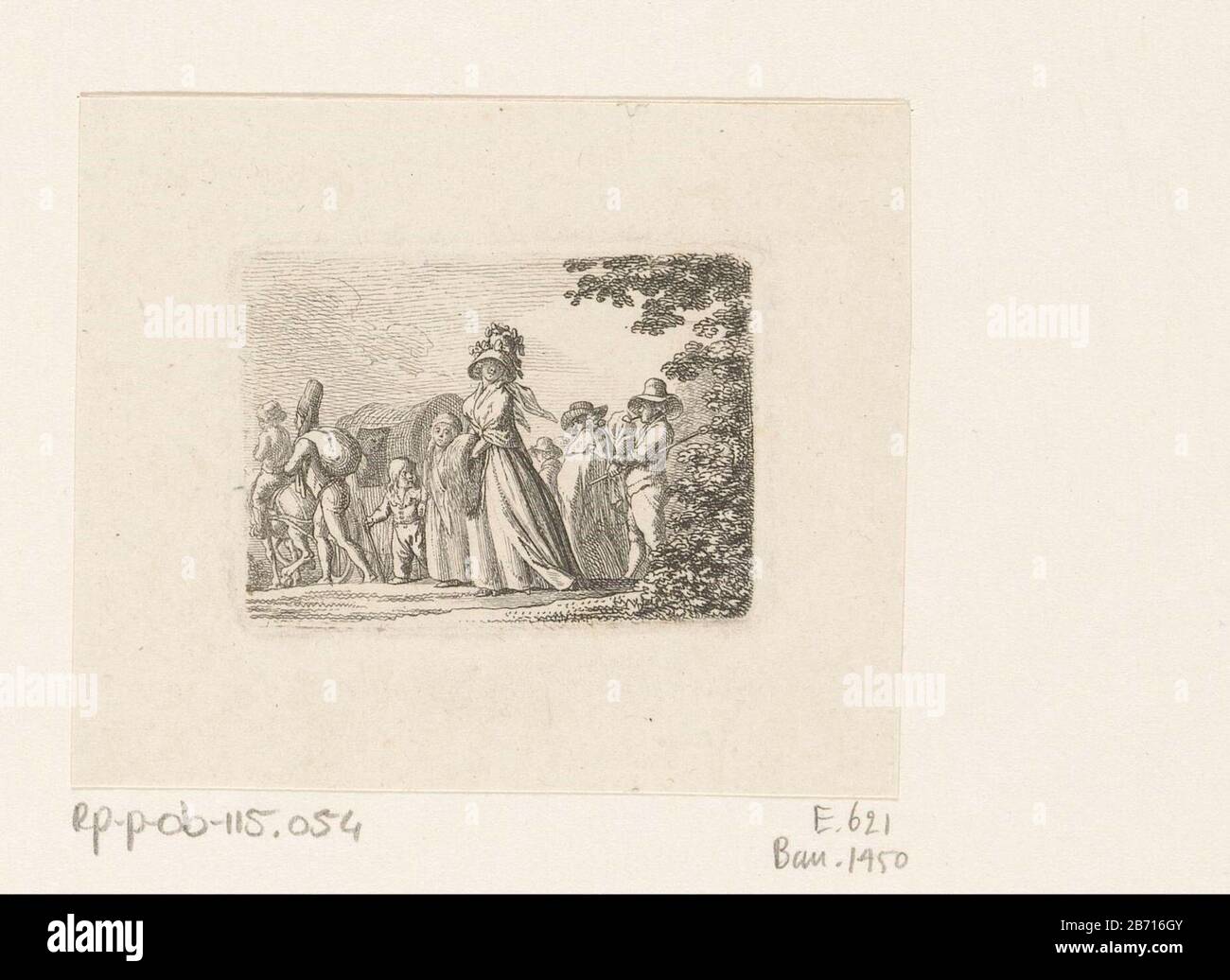 Landschap traf belgische Auswandererlandschaft mit belgischen Expatriates Objektart: Bild Artikelnummer: RP-P-ob-115.054Katalogusreferentie Bauer 1450Engelmann 621 Aufschriften / Marken: Sammlermarke, Verso, gestempelt: Lugt 2228 Hersteller : Druckerhersteller Daniel Nikolaus Chodowie: CkiPlaats Herstellung: Berlin Rand Datum: 1789 Abmessungen: Papierplatte: Abmessungen: Abmessungen: Abmessungen: Abmessungen: Papierplatte H × 39 mm b 52 mm Betreff: Landverschappenemigation'unterwegs', Reisender unterwegs Stockfoto