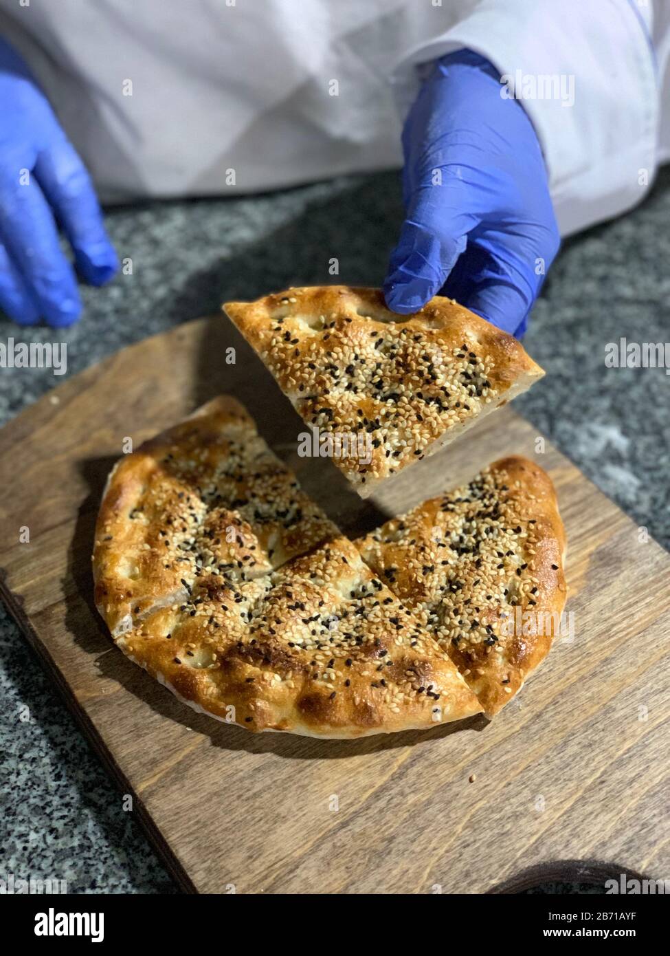 Türkische Pizza - Foto: Pide Stock Stockfoto