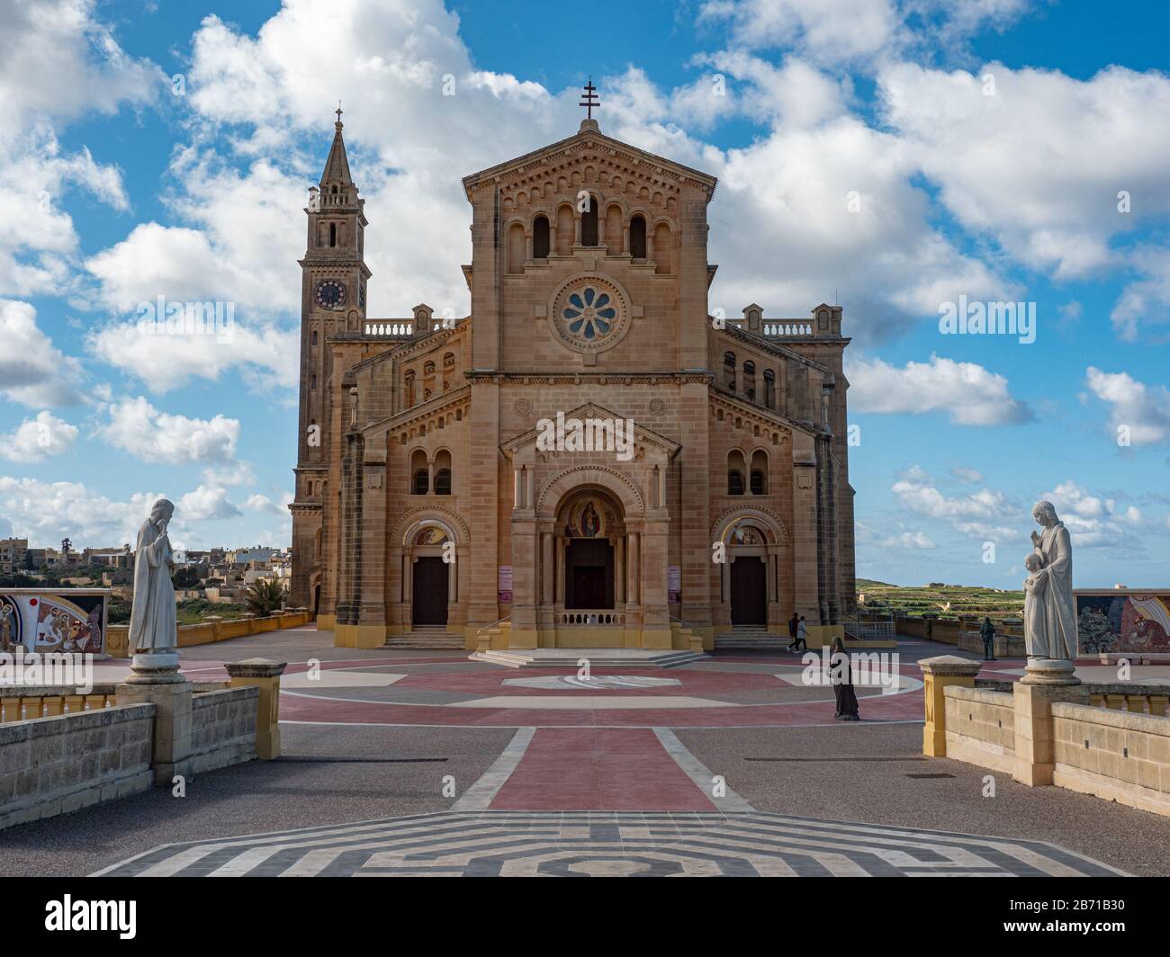 Die TA Pinu Kirche auf Gozo ist ein berühmtes Wahrzeichen der Insel Stockfoto