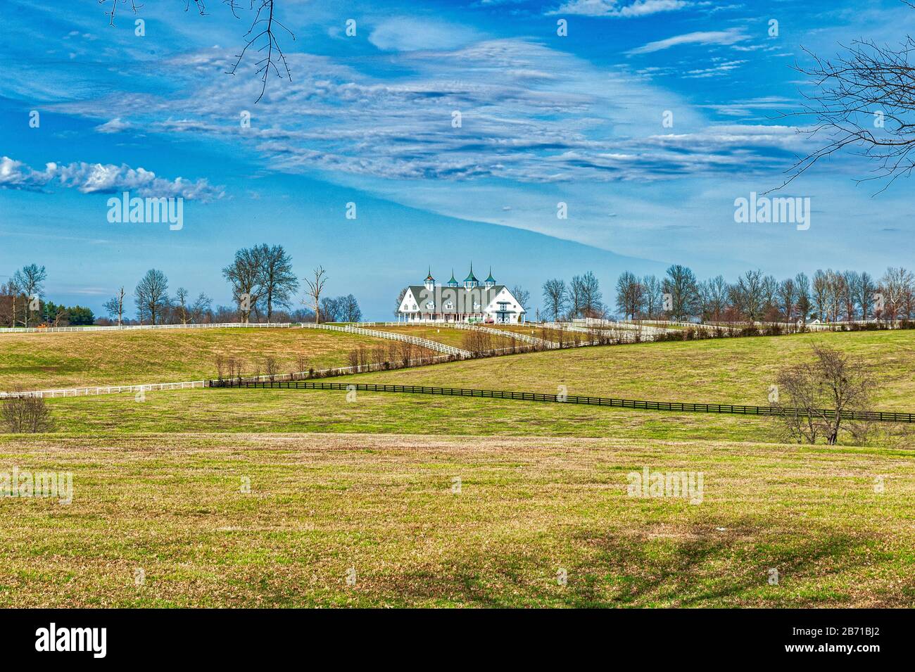 Pferdescheune von Manchester in Lexington Kentucky Stockfoto