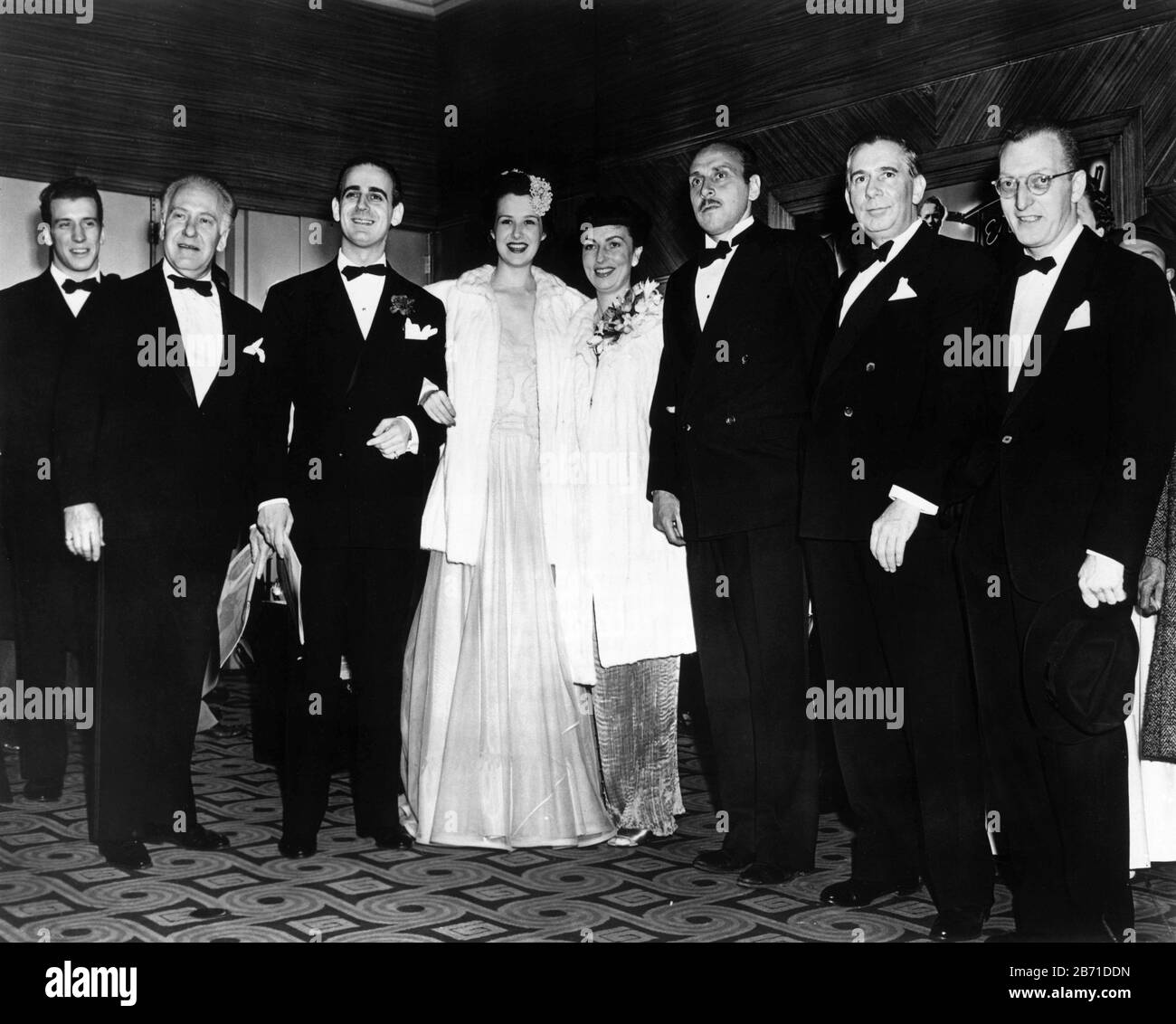 Besetzung von Schauspielern und Schauspielerinnen von CITIZEN KANE am 1. Mai 1941 New Yorker Premiere im Palace Theatre Regisseur Orson Welles Drehbuch Herman J. Mankiewicz und Orson Welles Musik Bernard Herrmann Mercury Productions / RKO Radio Pictures Stockfoto