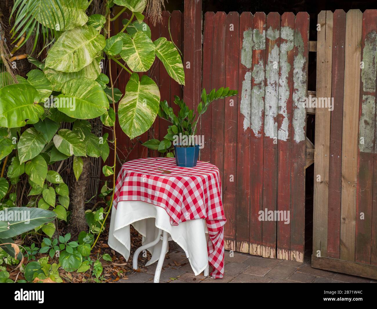 Malerische Szene im Dorf Gulfport an der Westküste Floridas Stockfoto
