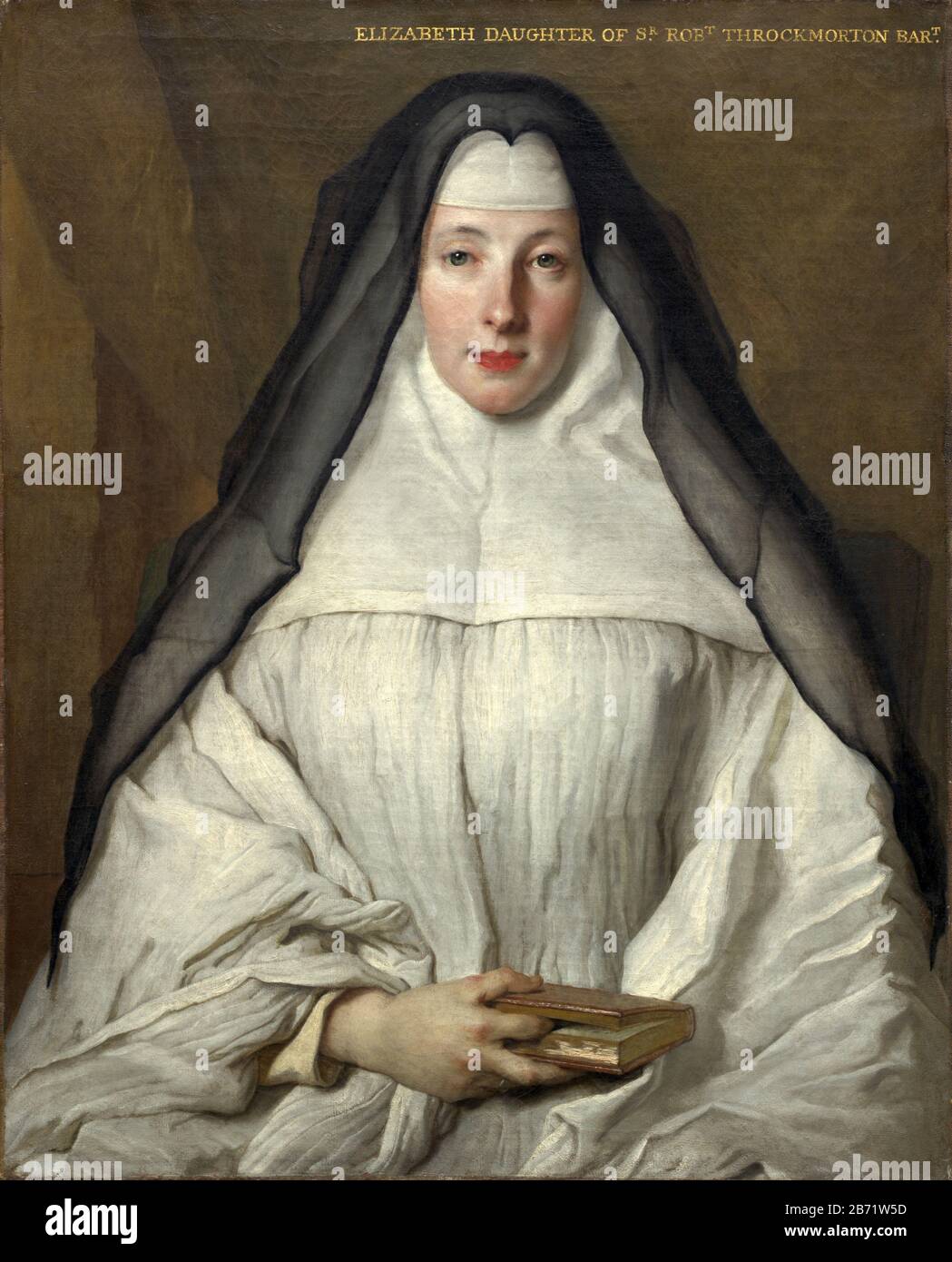 Porträt von Elizabeth Throckmorton von Nicolas de Largillière Stockfoto