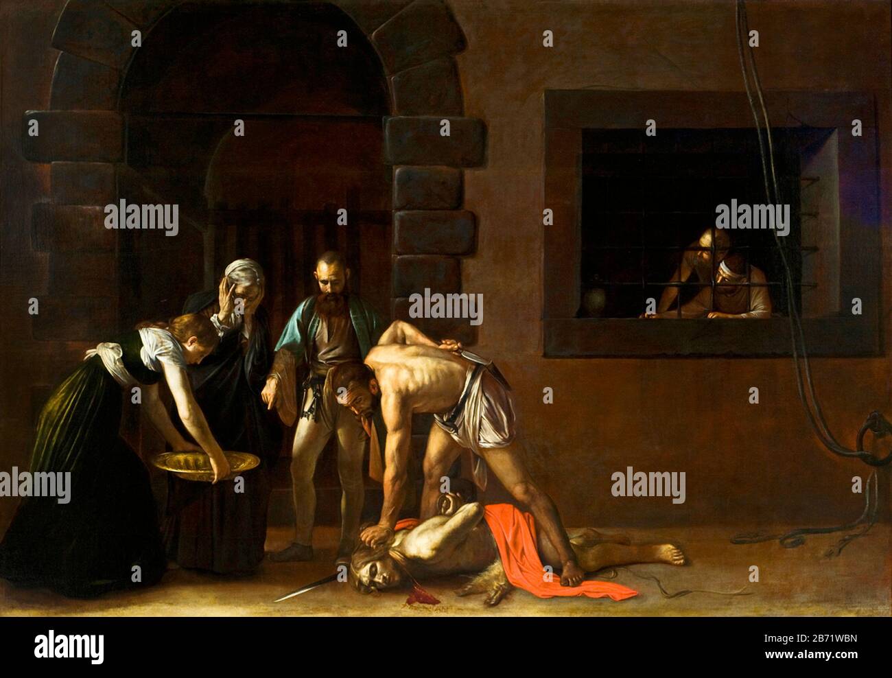 Der heilige Johannes der Täufer von Caravaggio Stockfoto
