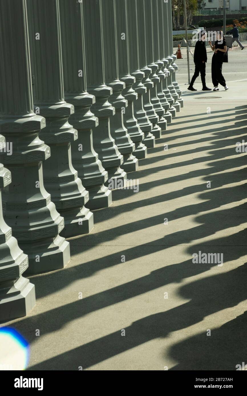 Urbane Lichtskulptur, Los Angeles Museum of Contemporary Art, Los Angeles, Kalifornien, USA Stockfoto