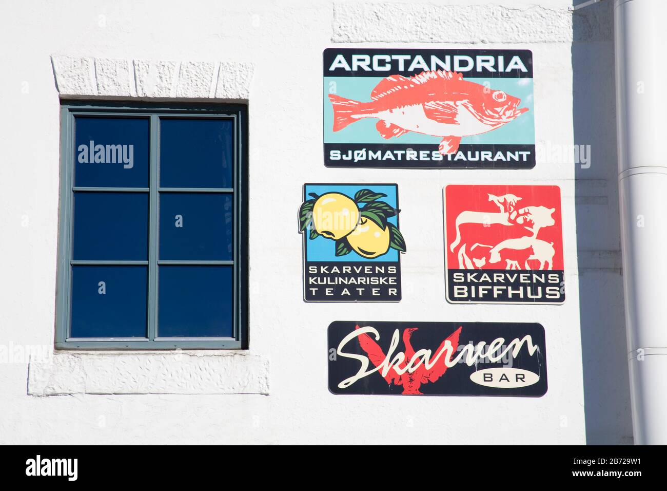 Unterzeichnet in Tromso Stadt, Troms Grafschaft, Norwegen, Skandinavien Stockfoto