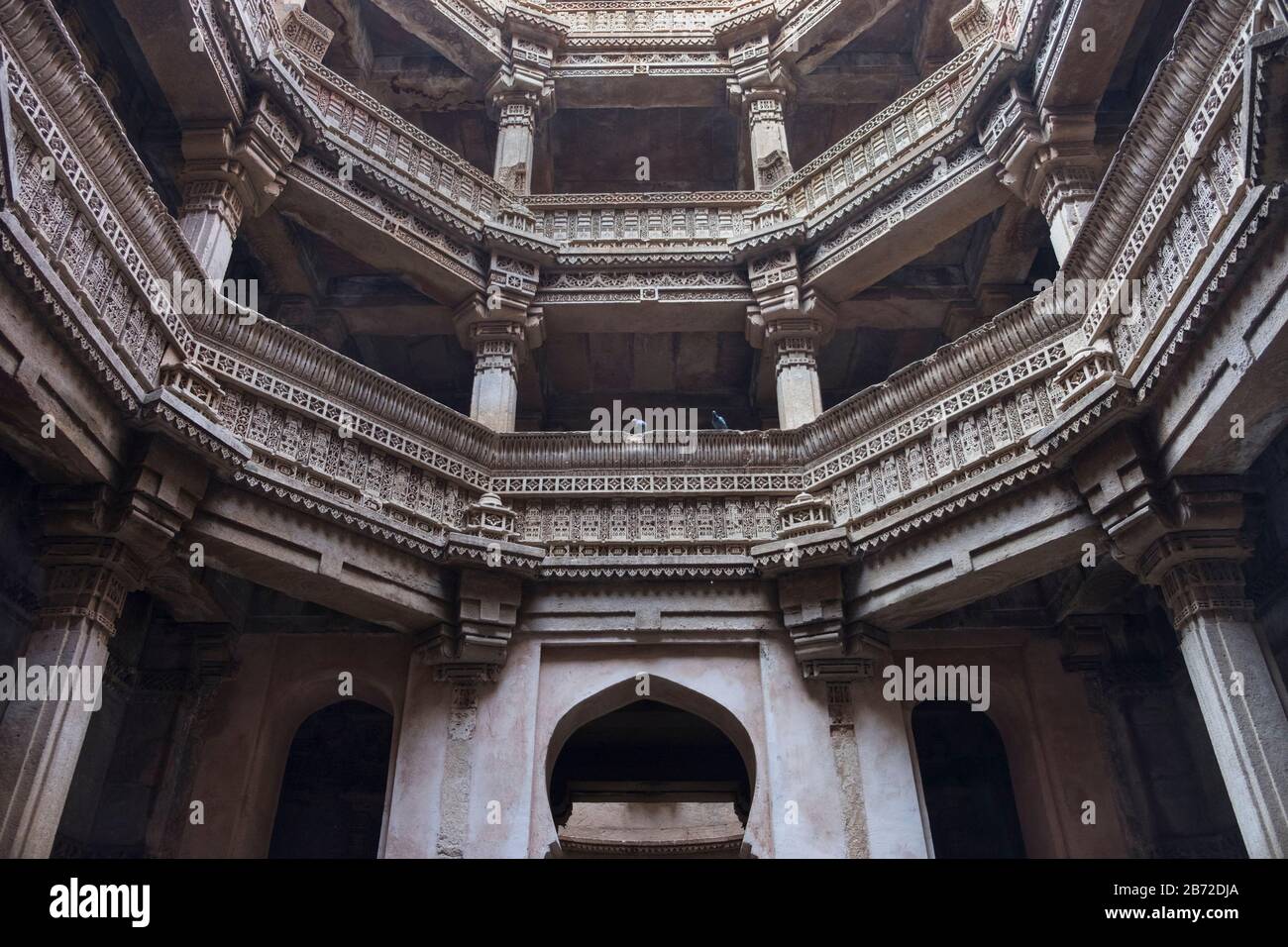 Adalaj Stepwell Ahmedabad Gujarat Indien Stockfoto