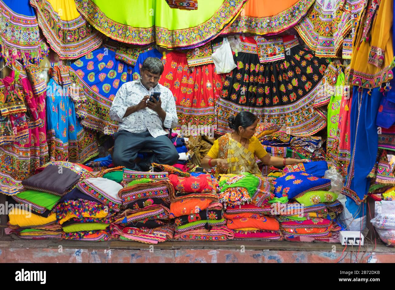 Law Garden Night Market Ahmedabad Gujarat Indien Stockfoto
