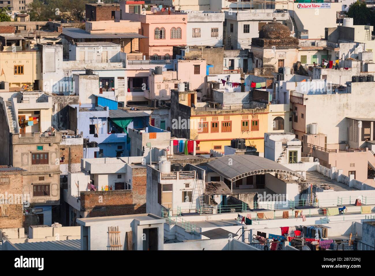 Blick auf die Stadt Udaipur Rajasthan Indien Stockfoto