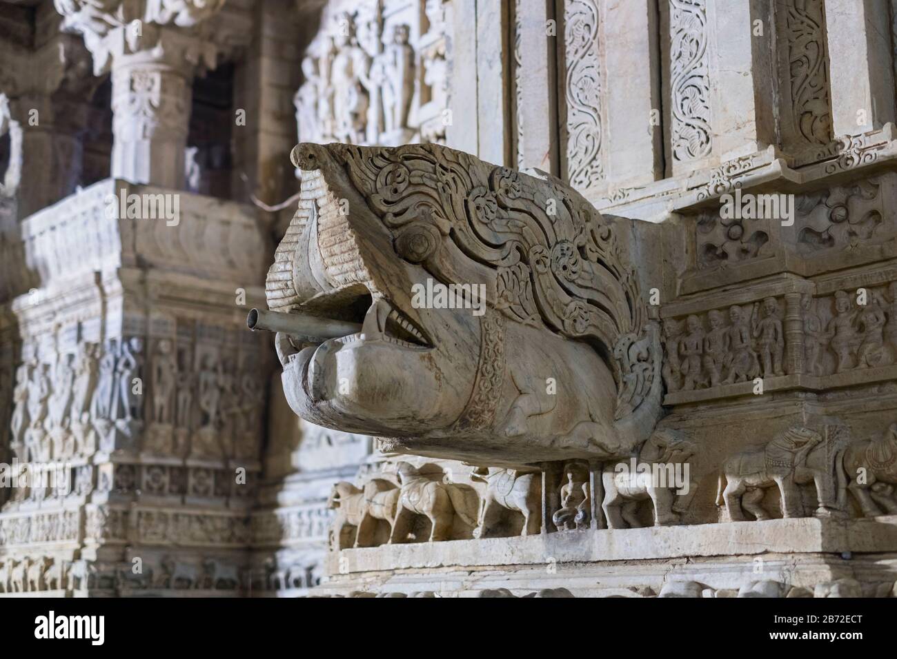 Jagdish Temple Carving Udaipur Rajasthan Indien Stockfoto