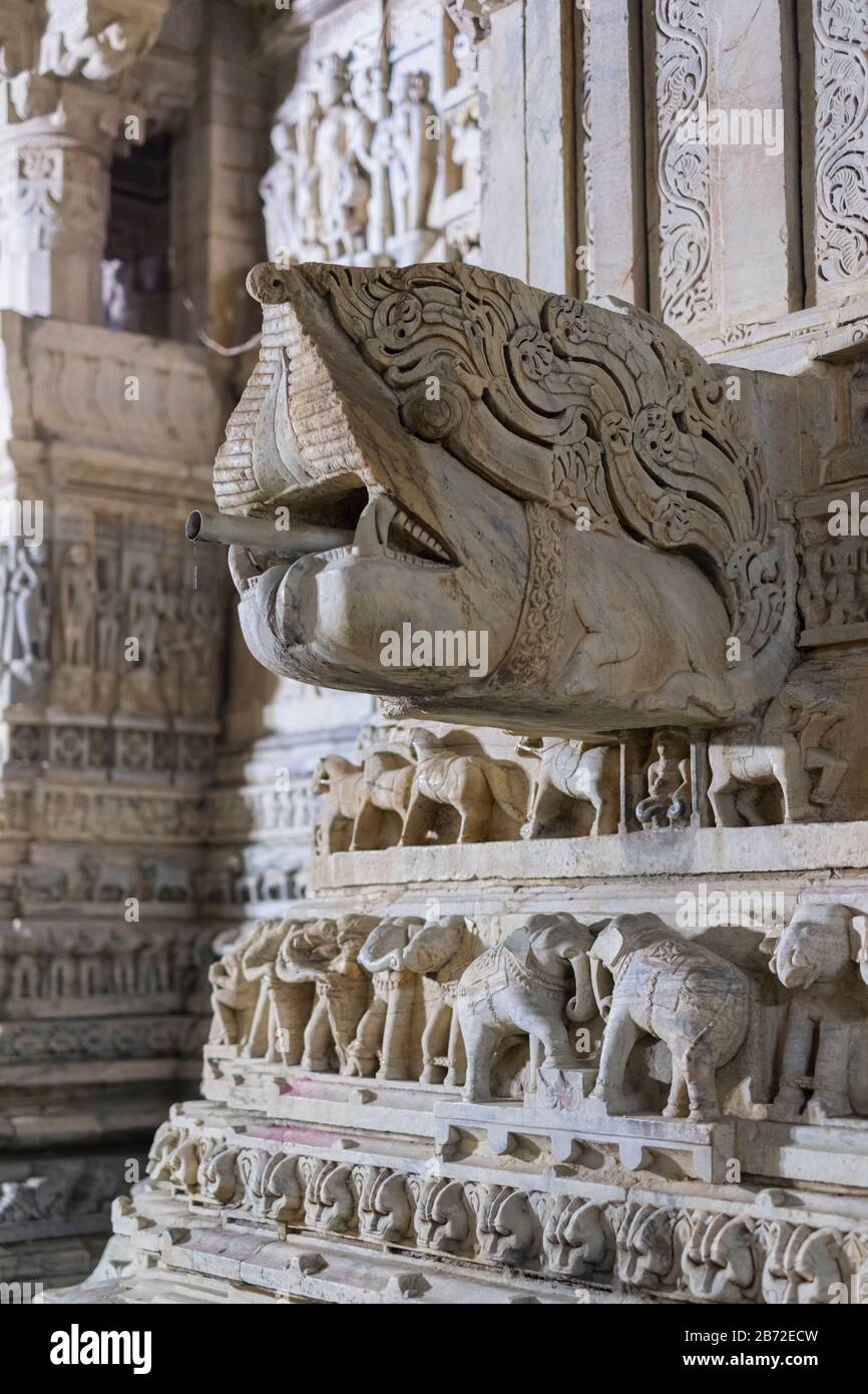 Jagdish Temple Carving Udaipur Rajasthan Indien Stockfoto