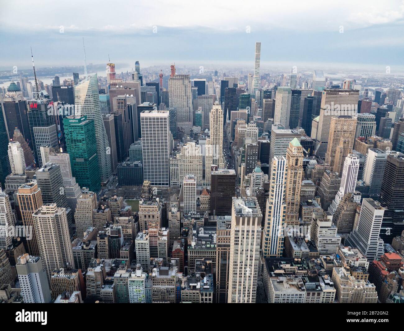 Blick vom Empire State Building Stockfoto
