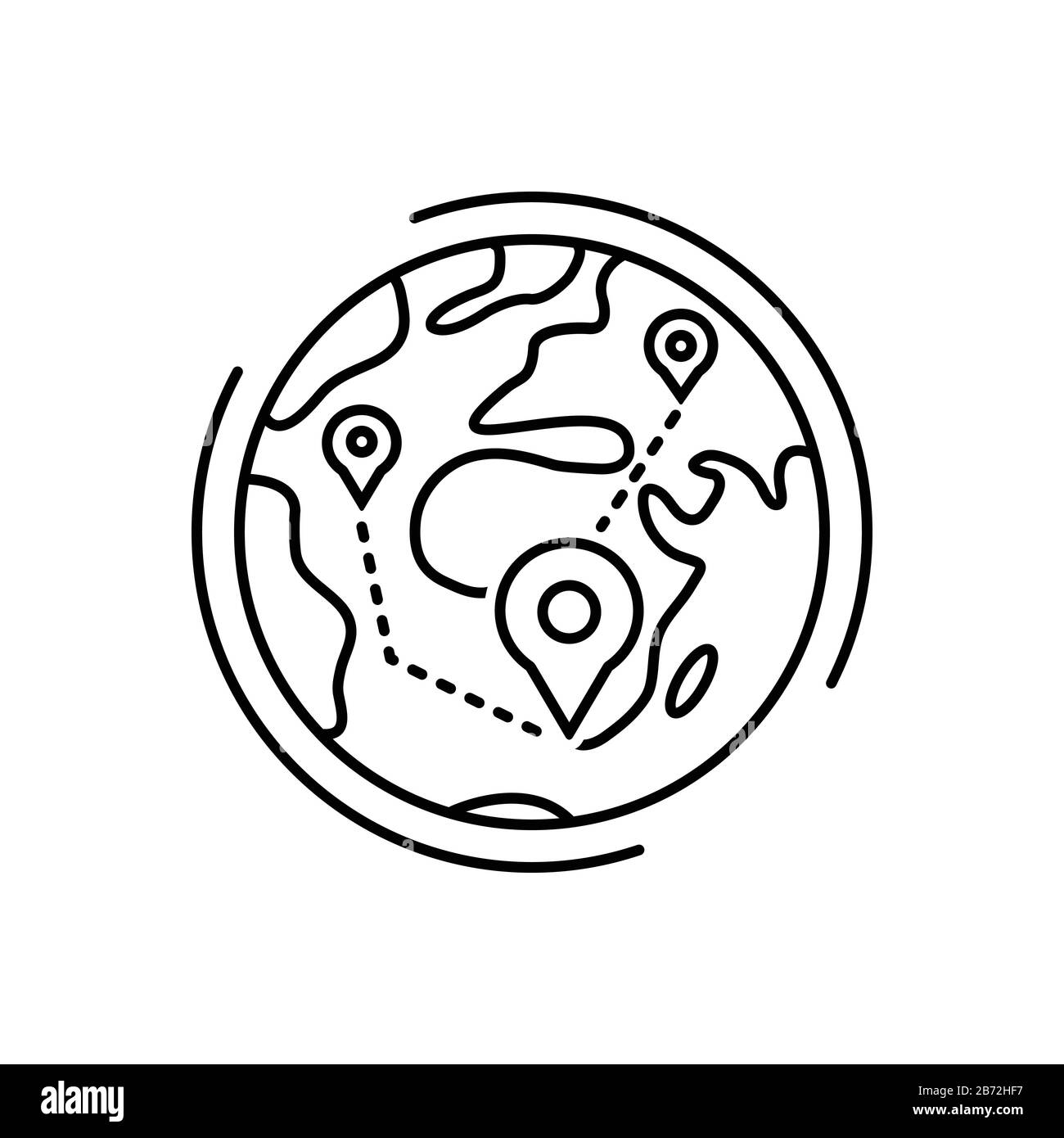 Symbol für Konzepte, Karte Stock Vektor