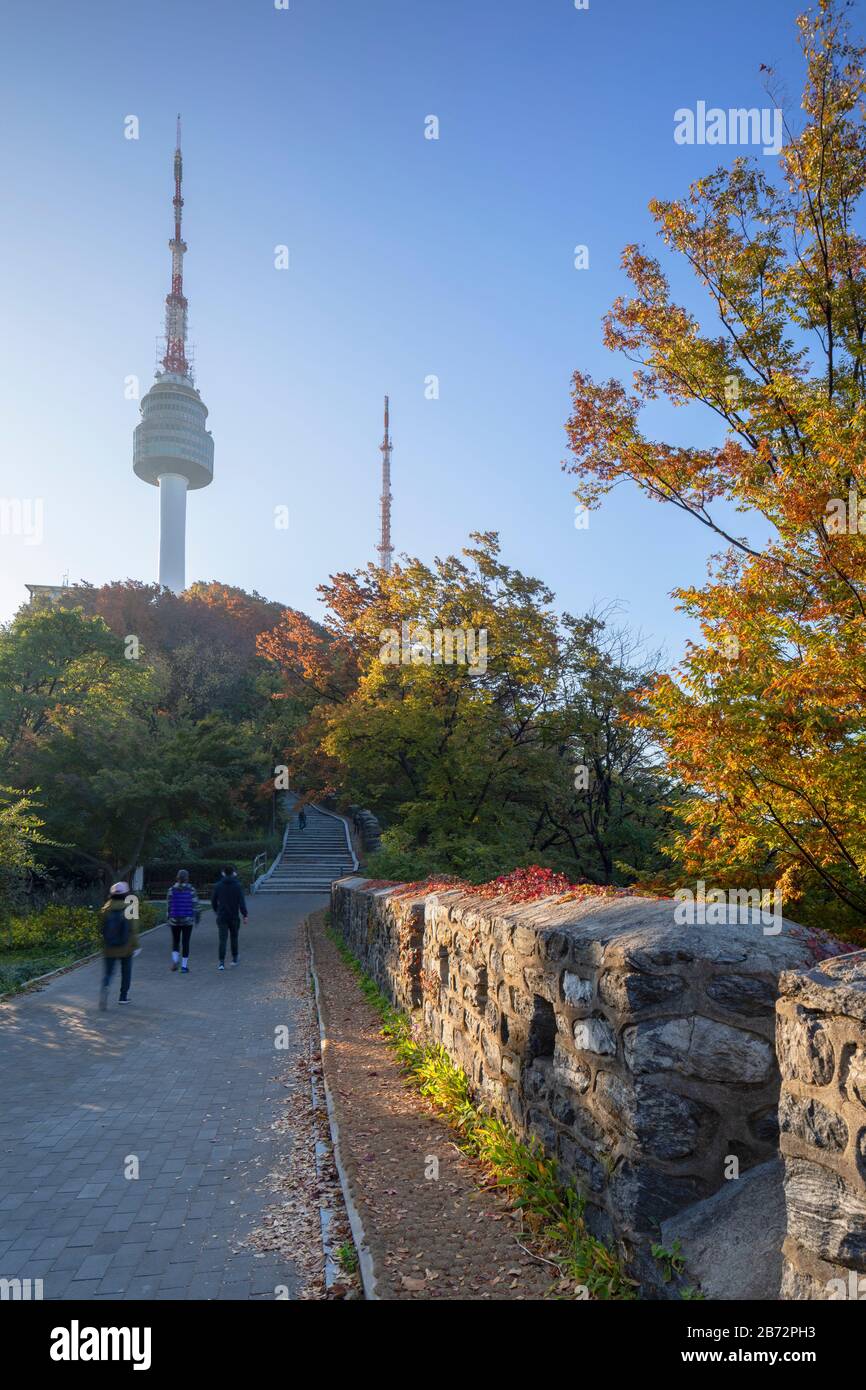 Seoul Tower im Namsan Park, Südkorea Stockfoto