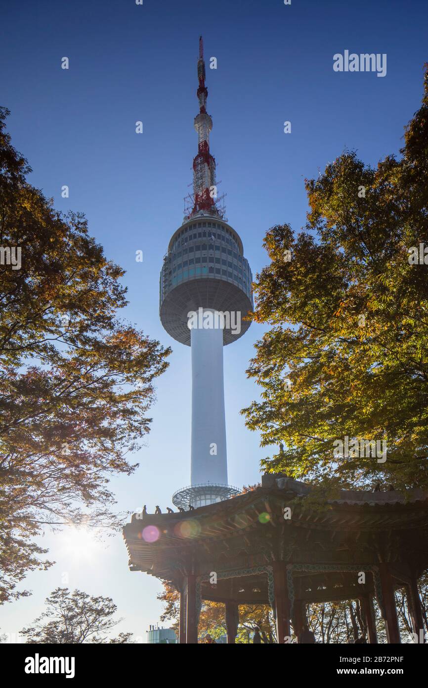 Seoul Tower im Namsan Park, Südkorea Stockfoto