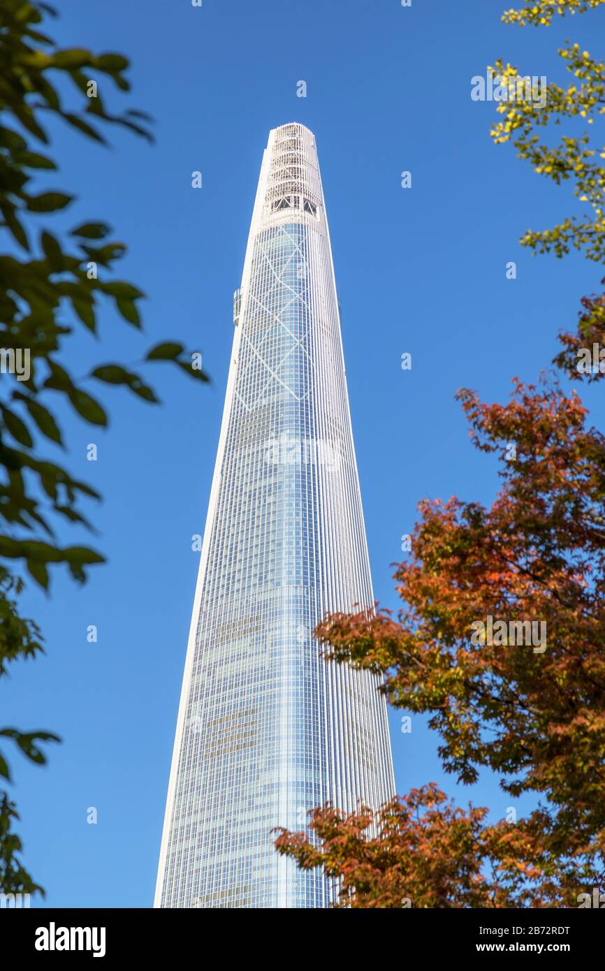 Lotte World Tower, Seoul, Südkorea Stockfoto