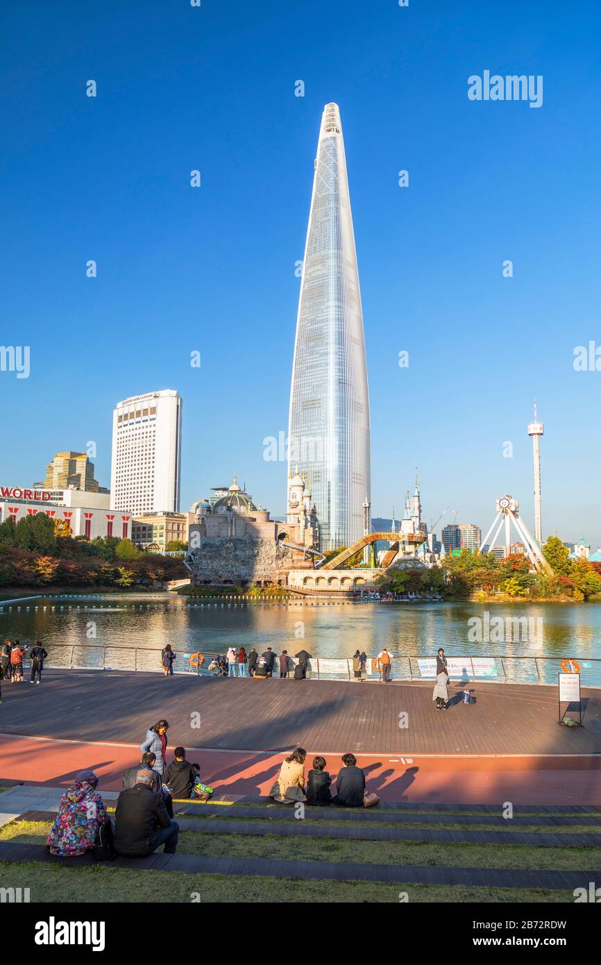 Lotte World Tower, Seoul, Südkorea Stockfoto