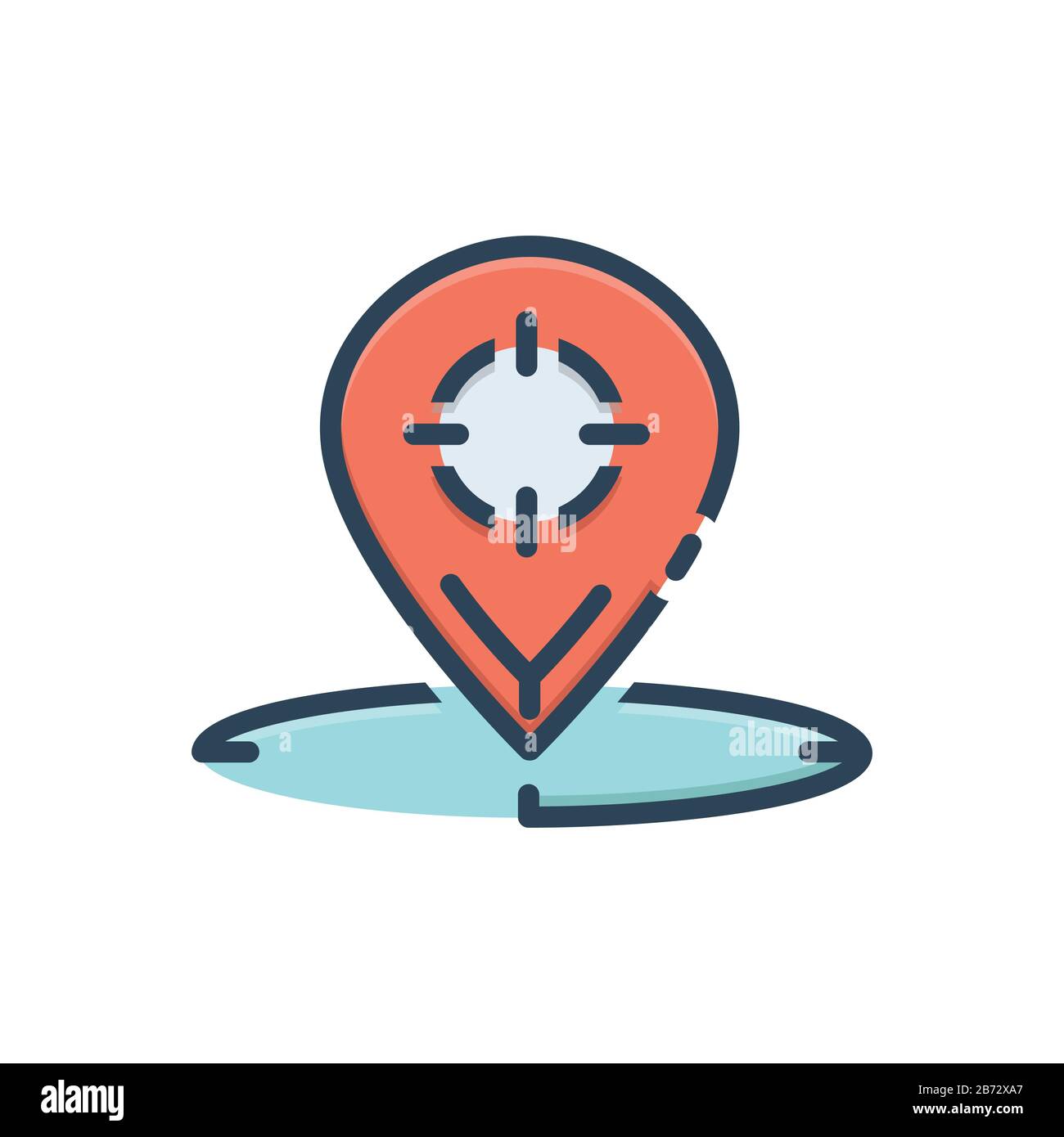 Symbol für Geo-Targeting Stock Vektor