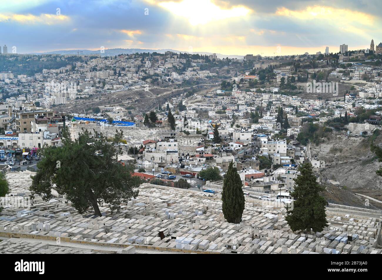 Ost-Jerusalem-Landschaft Stockfoto
