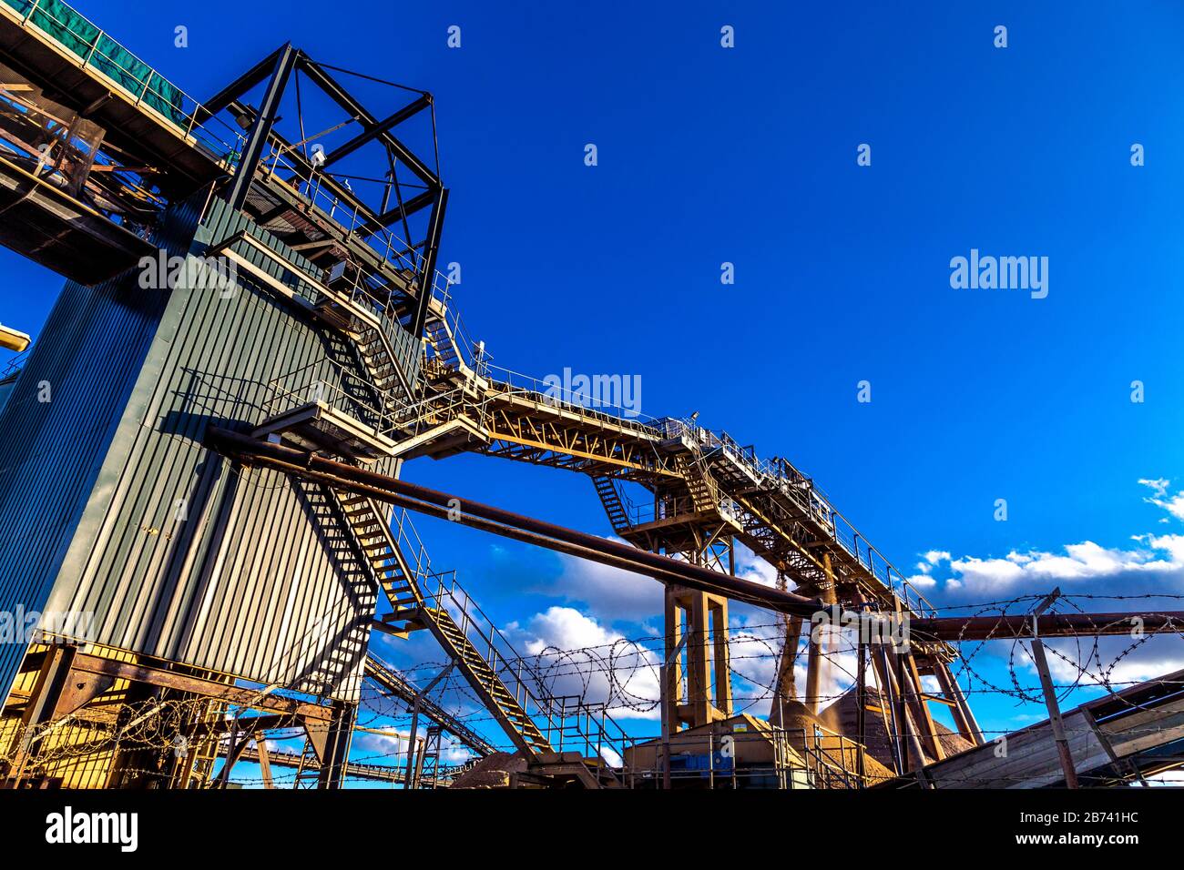 Cemex Angerstein Aggregate Wharf & Concrete Plant, London, Großbritannien Stockfoto