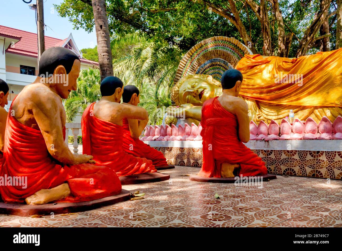 Garten des Himmels und der Hölle im Wat Si Khom Kham, Phayao, Thailand Stockfoto