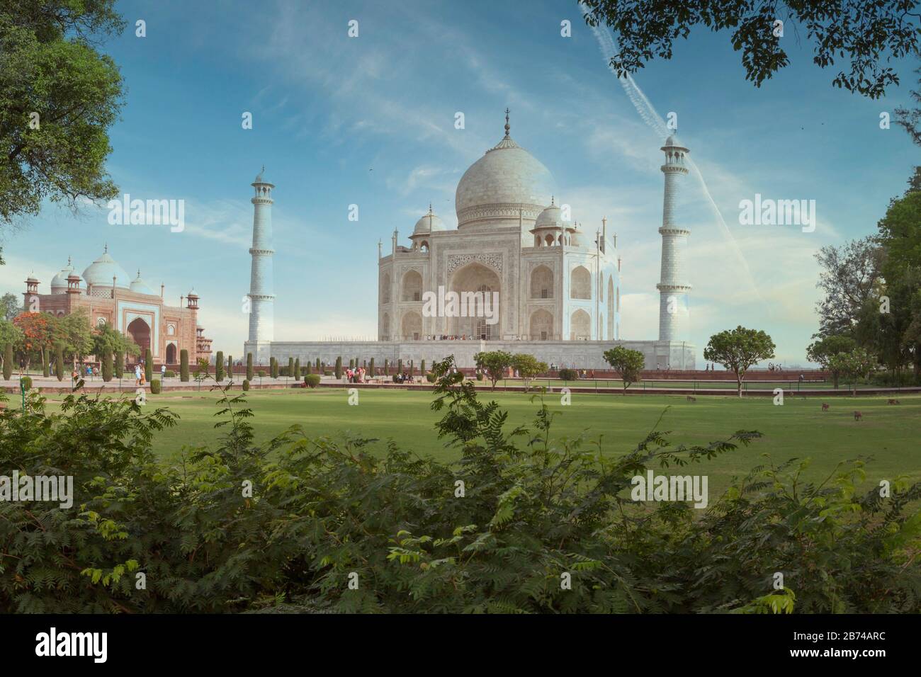 Taj Mahal in Agra, Indien Stockfoto
