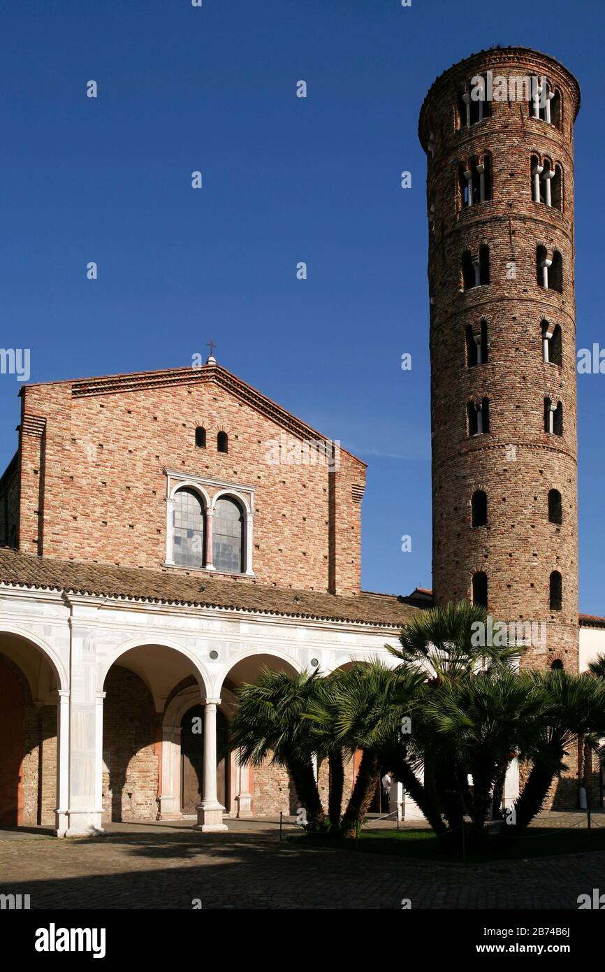 Italien Emilia Romagna - Ravenna - Basilika Von Sant'Apollinare Nuovo Stockfoto