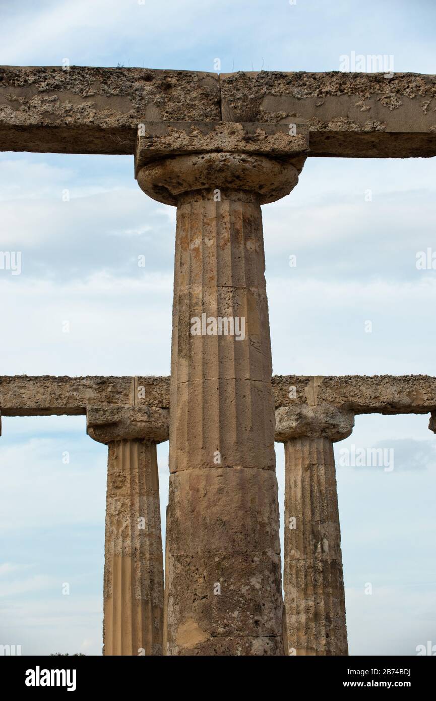 Metapto, Italien: Tavole Palatin, Archäologische Stätte. Stockfoto