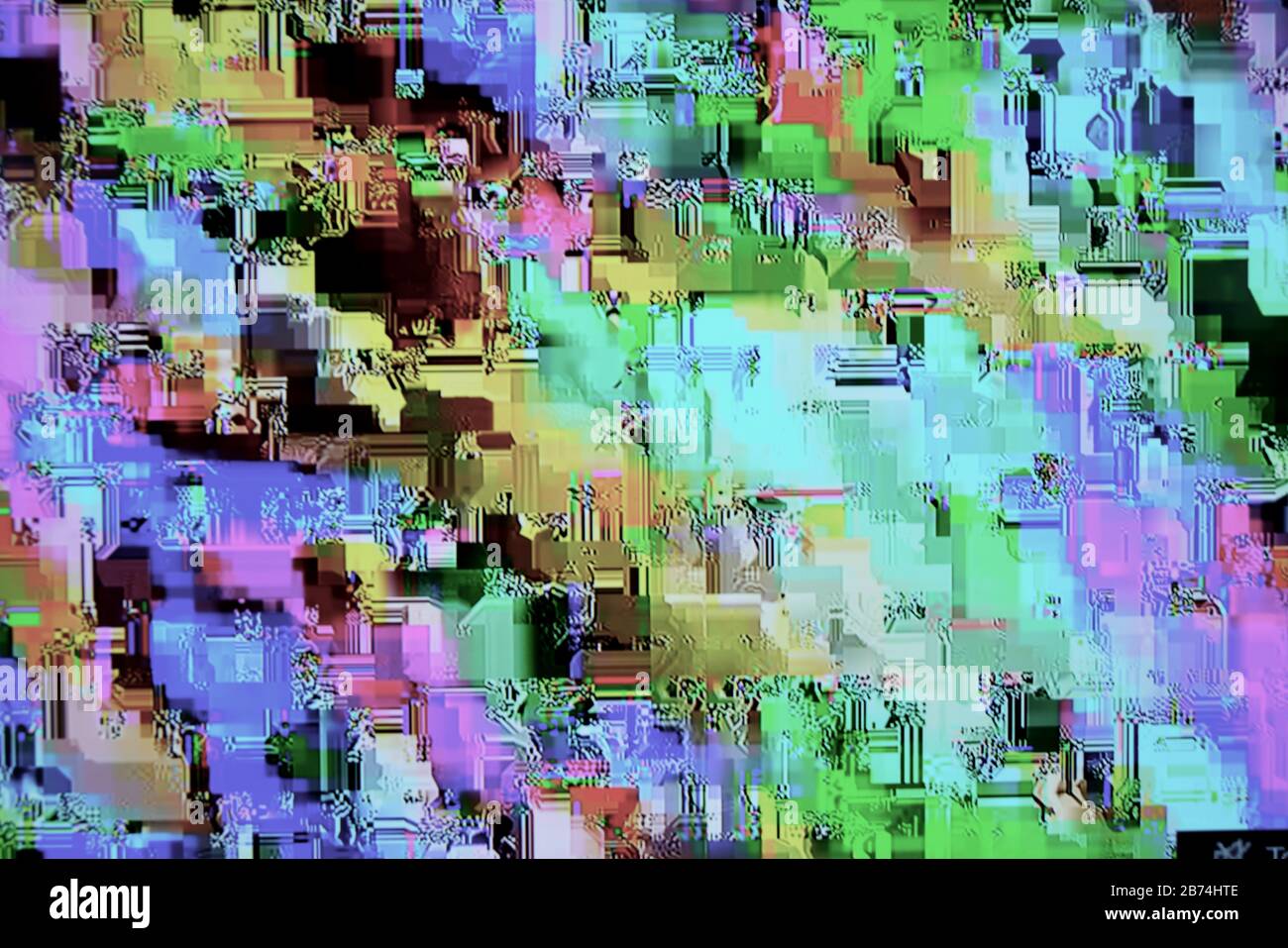 Bild Des Fernsehmonitors Stockfoto