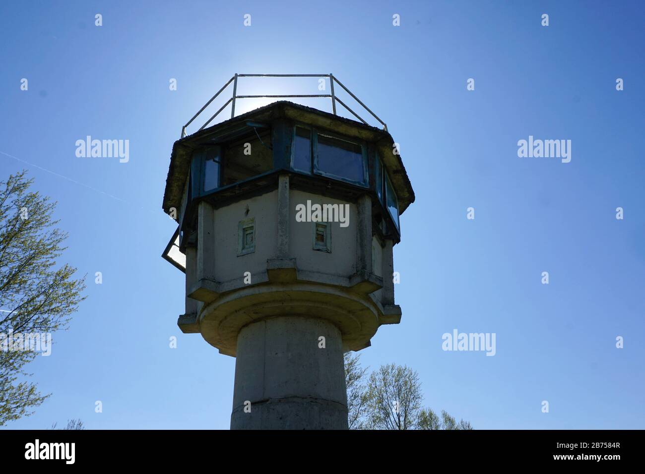 Grenzdenkmal Hoetensleben, ehemalige Grenzbefestigungen der DDR in Hoetensleben, der heutigen Landesgrenze zwischen Sachsen-Anhalt und Niedersachsen. In diesem Jahr, am 9. November 2019, wird der Fall der Berliner Mauer zum 30. Jahrestag ihres Falls. [Automatisierte Übersetzung] Stockfoto