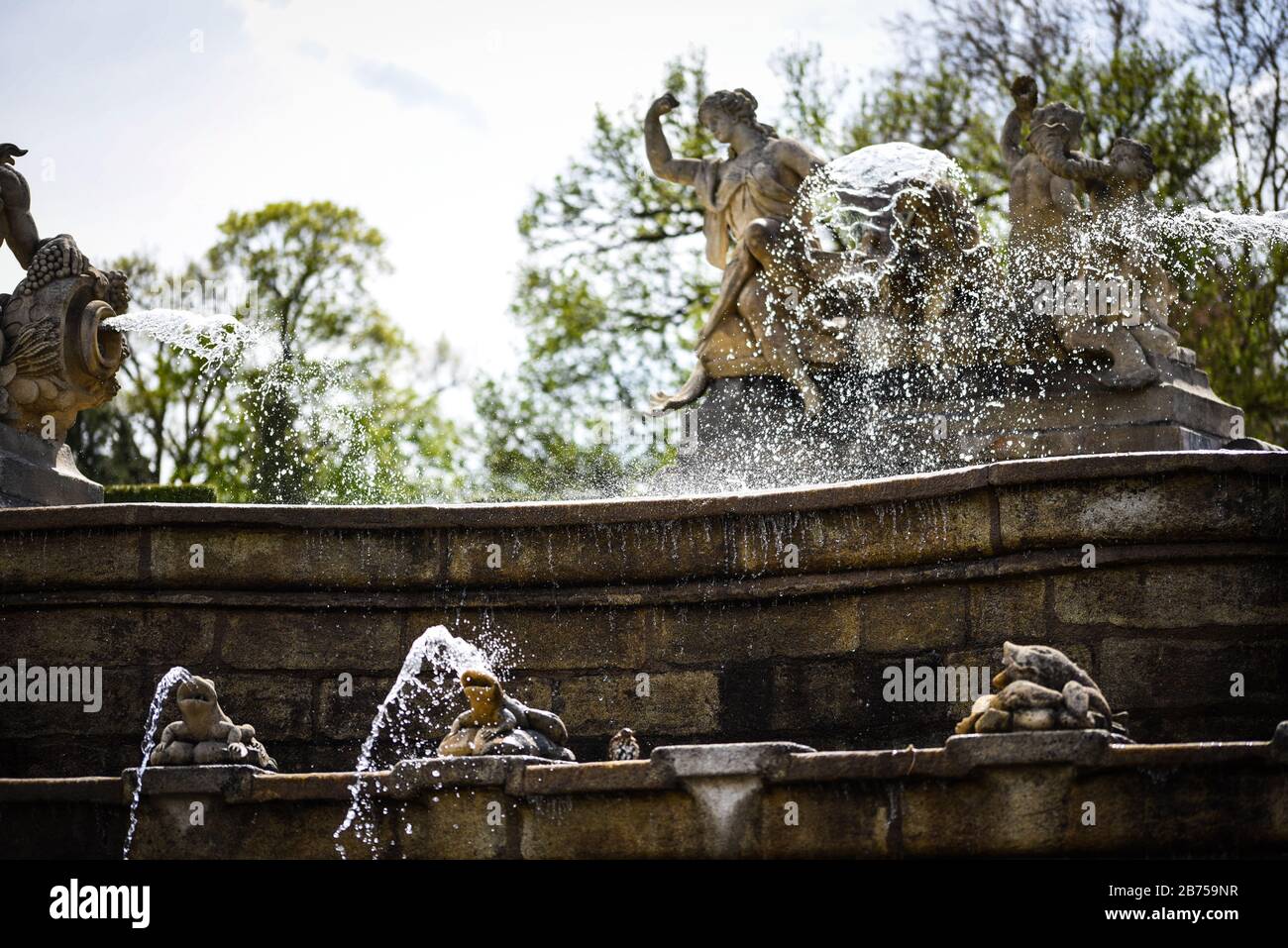 Thermalwasser Quelle in Karlsbad Stockfoto