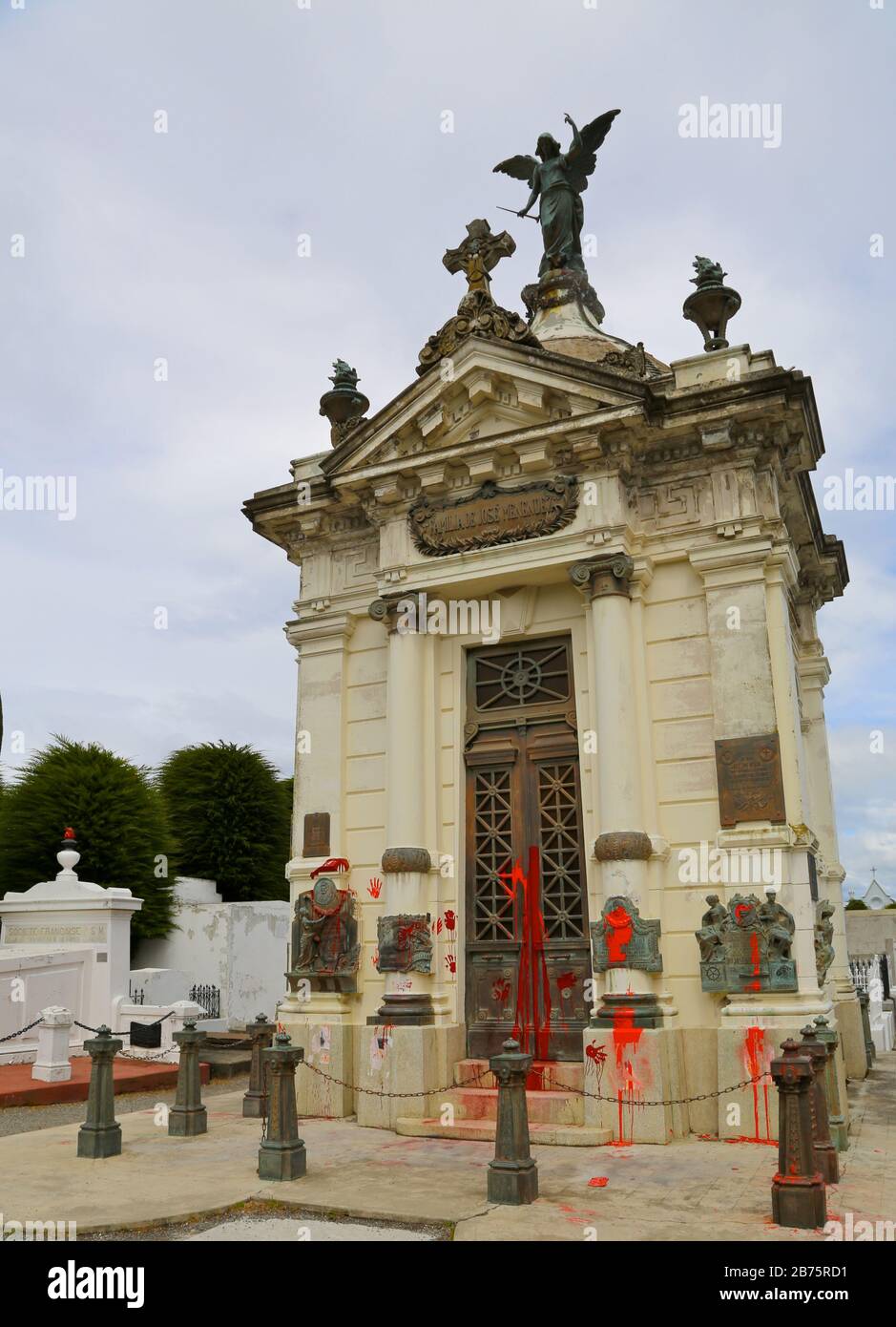 Friedhof von Punta Arenas Crypt Stockfoto