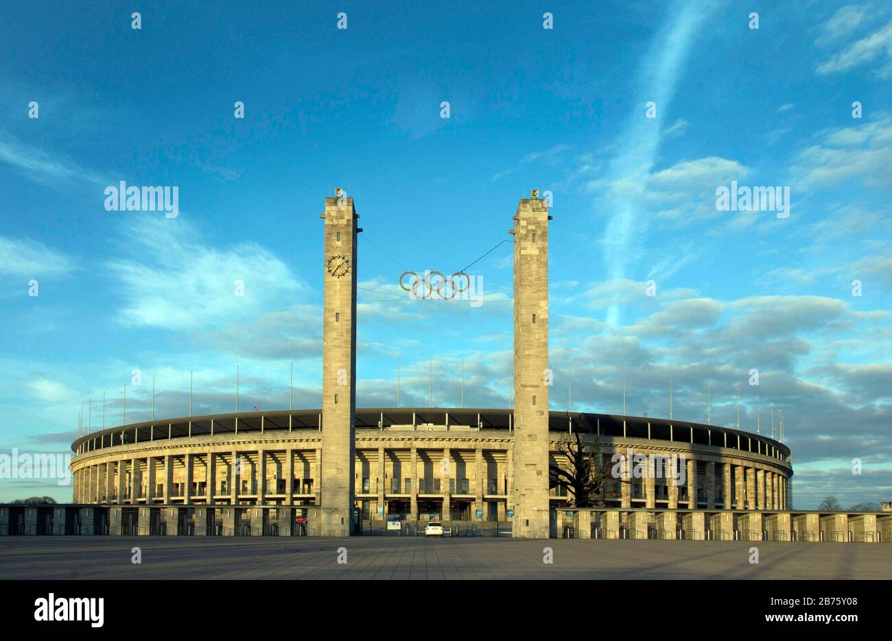 Olympiastadion Berlin, 27.02.2017. [Automatisierte Übersetzung] Stockfoto