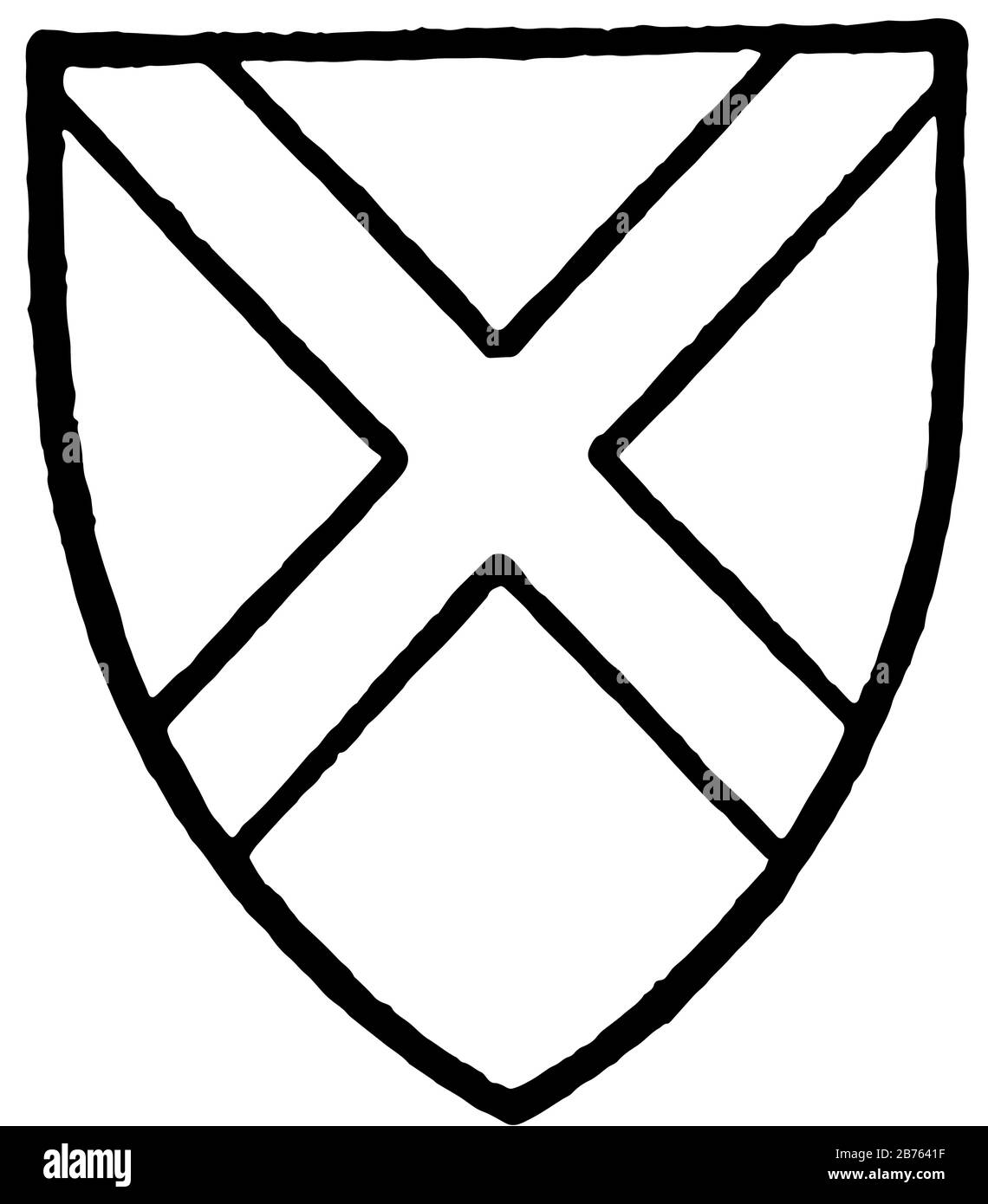 Neville wird vor allem in den USA, in der Vintage-Zeichnung oder in der Gravurdarstellung verwendet. Stock Vektor