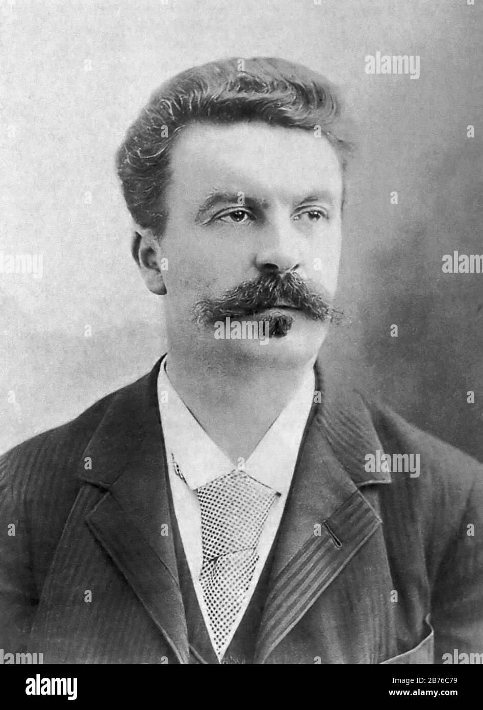 GUY de MAUPASSANT (1850-1893) französischer Romanautor und Dichter Stockfoto