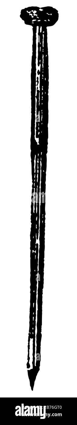 Diese Abbildung stellt Einen Stift dar, der zum befestigen von Kleidung, zum Zeichnen von Vintage-Linien oder zum Gravieren verwendet wird. Stock Vektor