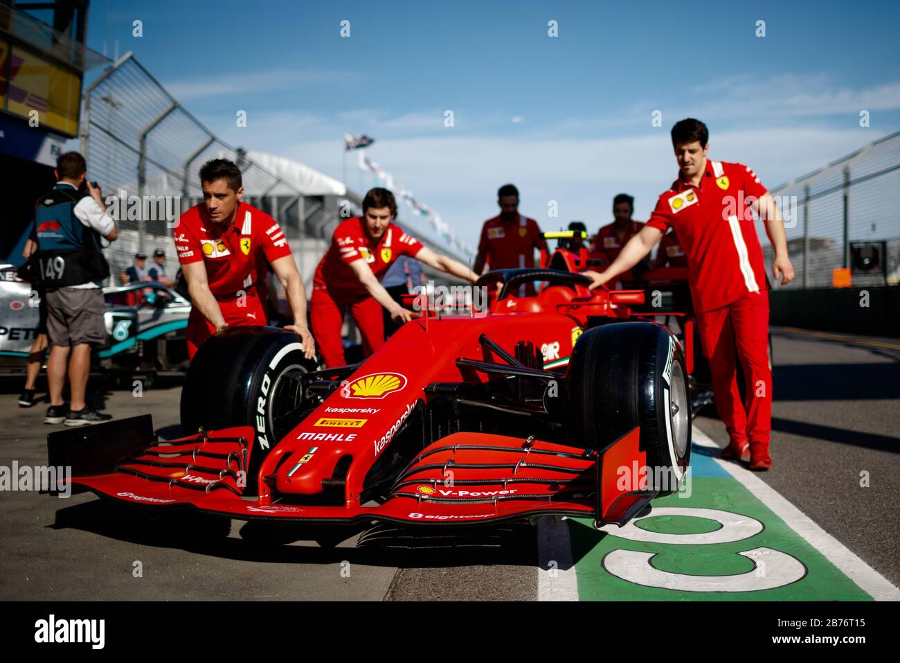 Team Ferrari Stockfoto