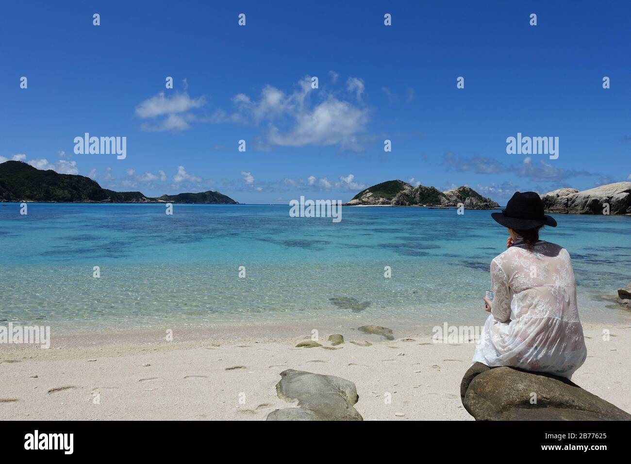 Okinawa Japan - Tokashiki Island Aharen Beach Stockfoto