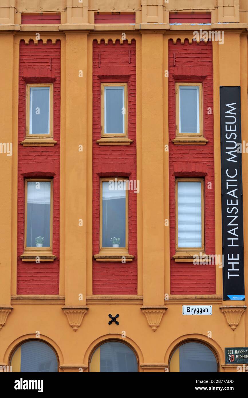 Hanseatic Museum, Bergen City, Hordaland County, Norwegen Stockfoto