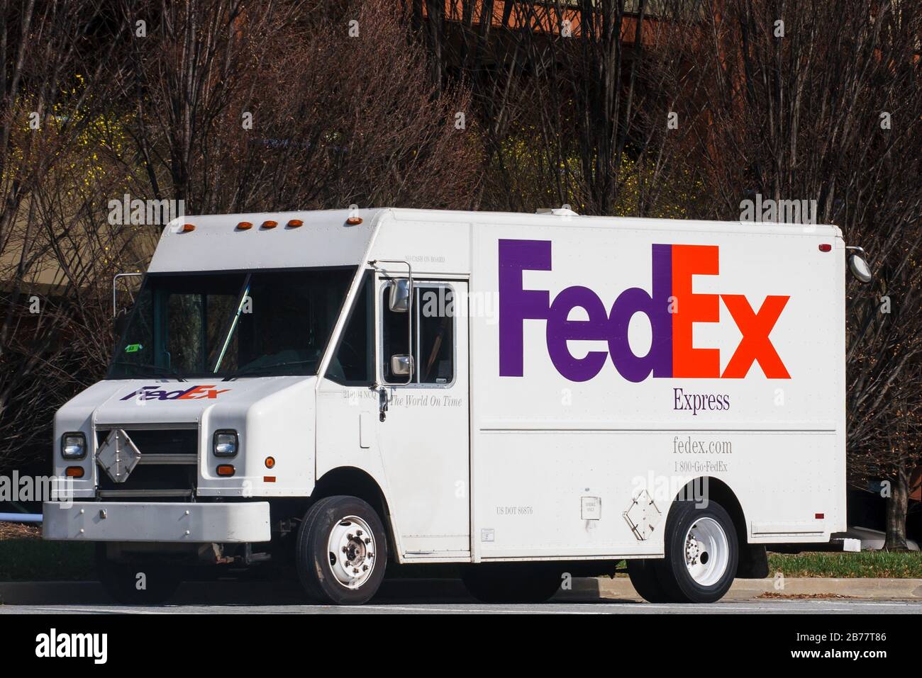Federal Express Truck Stockfoto