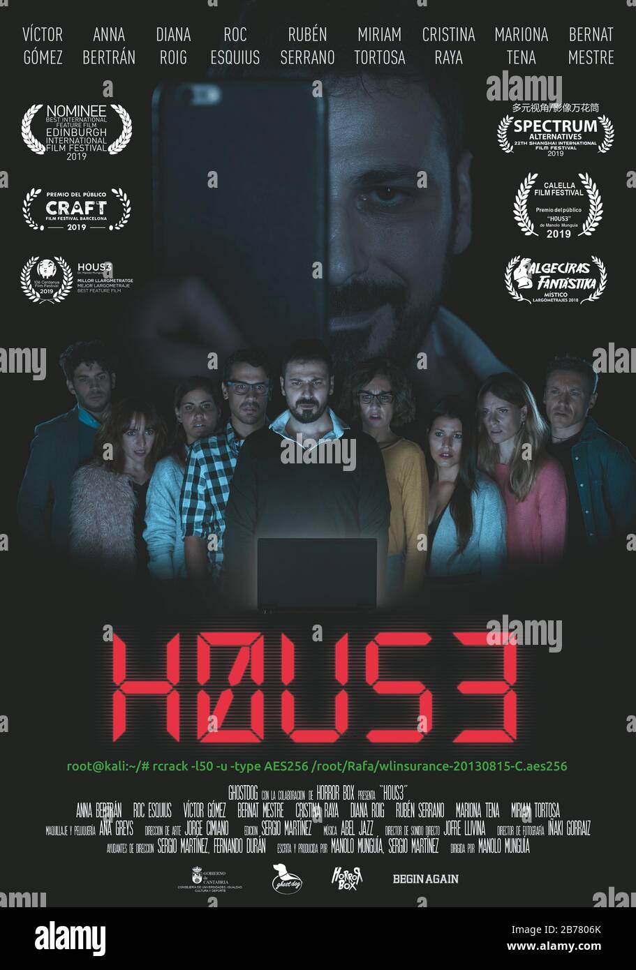 H0US3 (2018), Regie: MANOLO MUNGUIA. Kredit: GHOSTDOG SL / HORROR BOX / Album Stockfoto